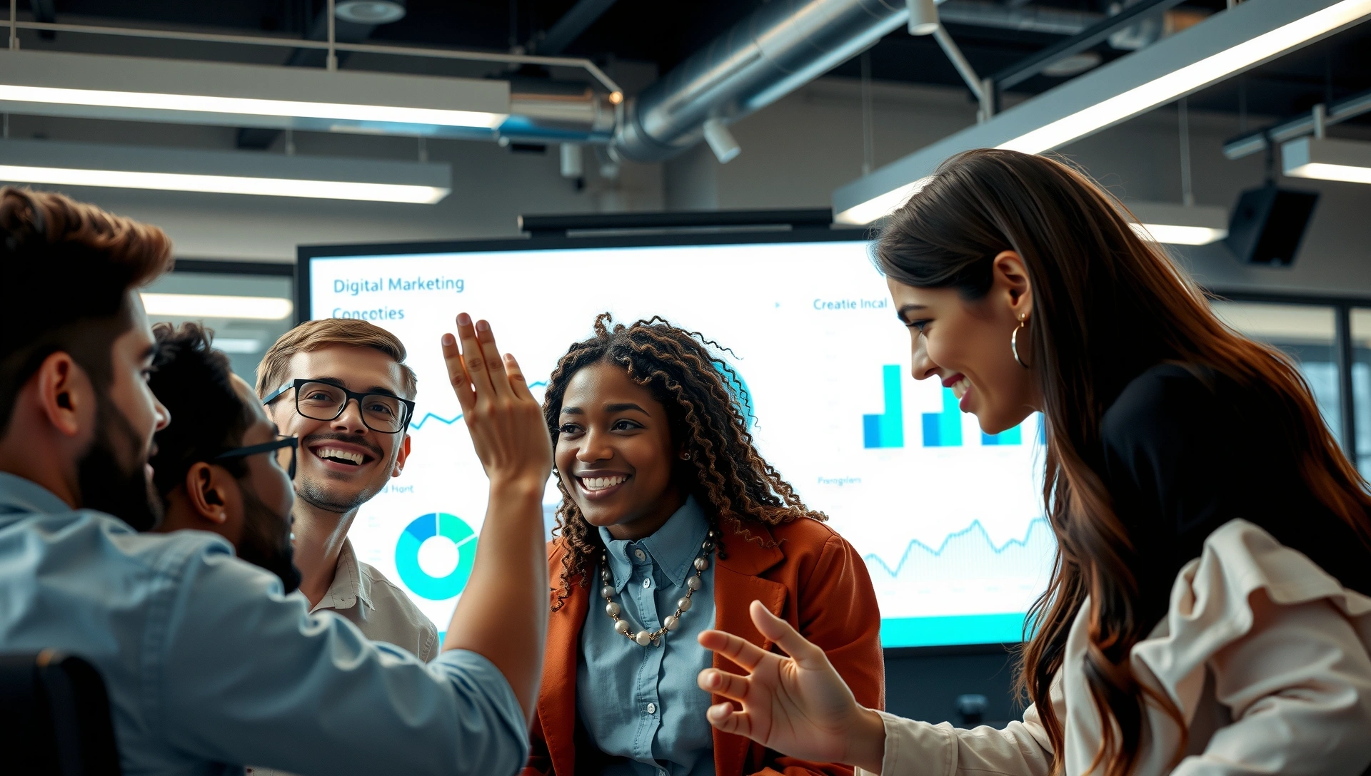 Echipa Brandera lucrează la o strategie digitală inovatoare