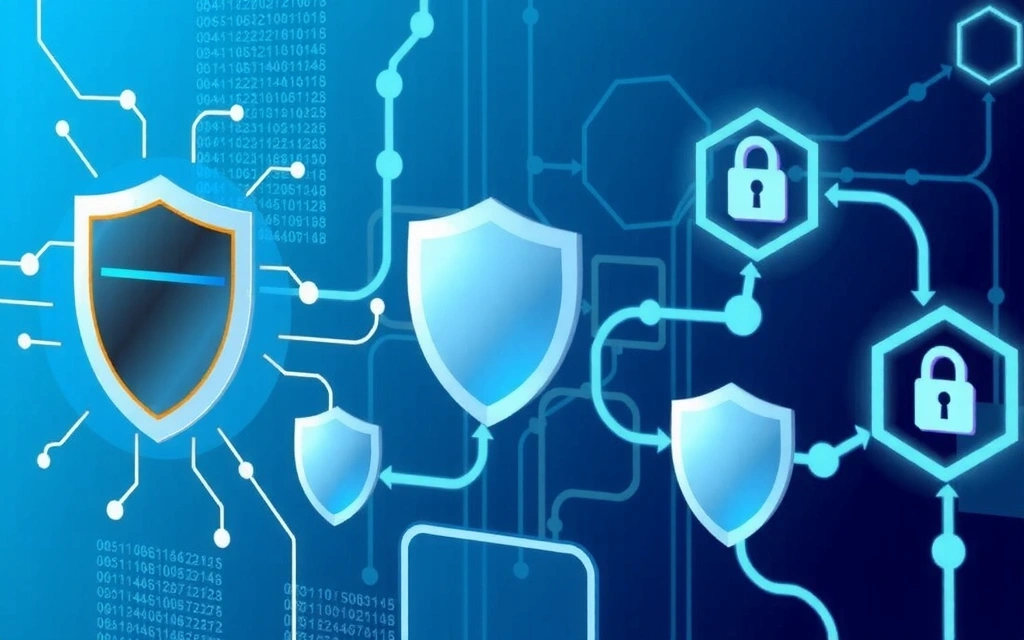 Ilustrație securitate cibernetică și protecția datelor